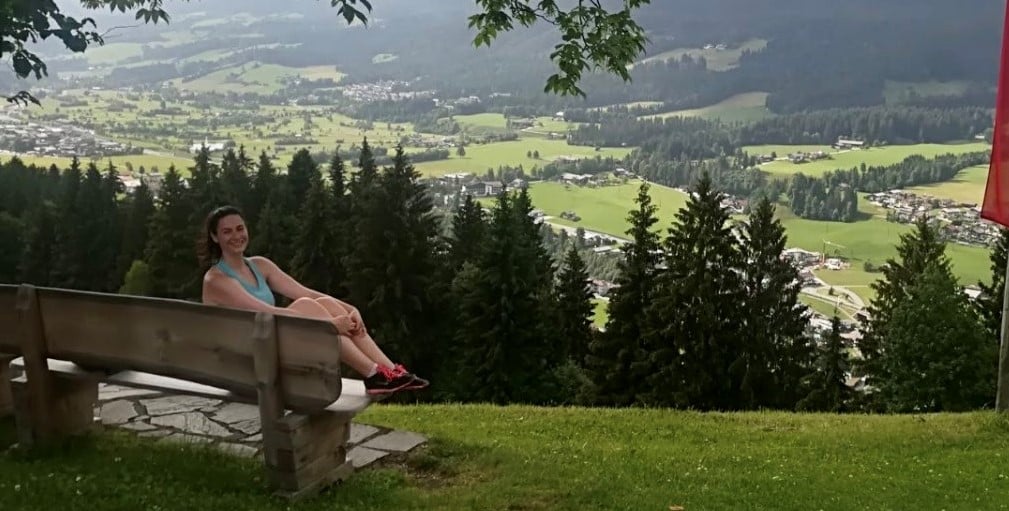 Eli on a scenic hill