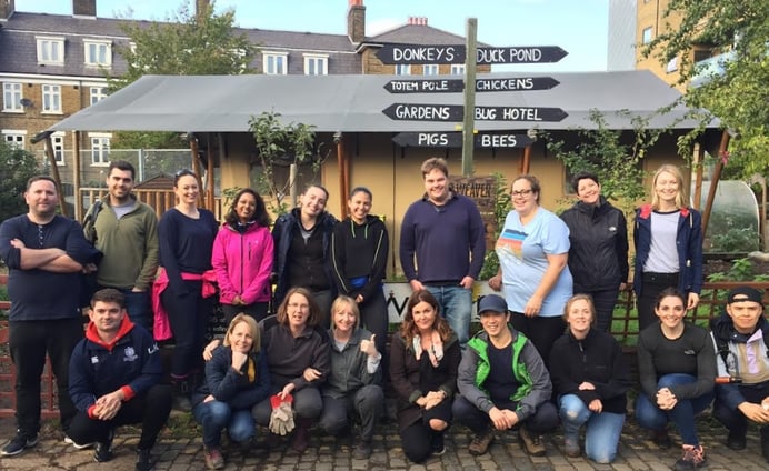 FundApps Volunteering at Spitalfields City Farm
