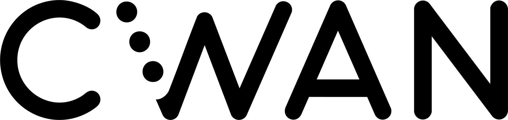 CWAN black and white logo. CWAN is a FundApps partner.