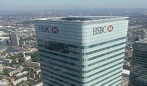 HSBC building in London