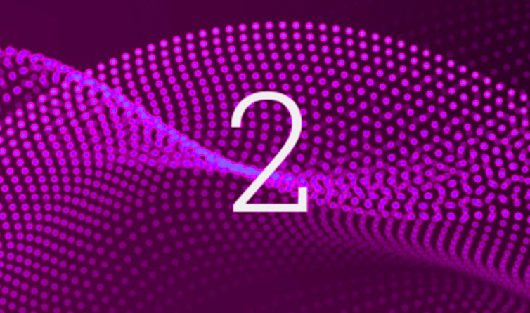 Number 2 in front of a wavelength created by purple dots. FundApps regulatory experts take legal and regulatory interpretation and code them. 
