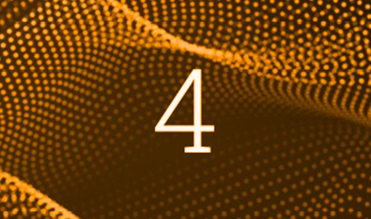 UCITS and AIFMD monitoring with FundApps. Background of orange dots in a wave pattern behind a white number 4.