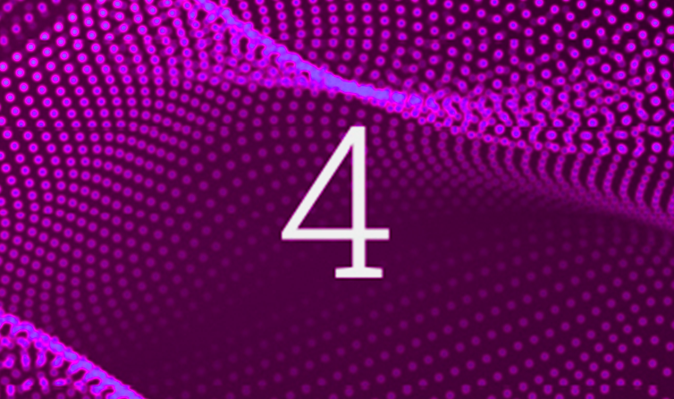 Number 4 in front of a wavelength created by purple dots. FundApps rules engine identifies if and where a disclosure is required. 