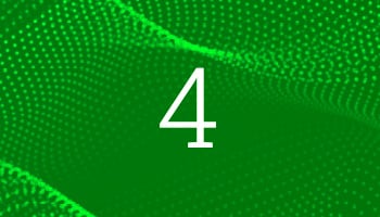 Evaluate aggregation capabilities to comply with regulations with FundApps Shareholding Disclosure. Background of green dots in a wave pattern behind a white number 4.