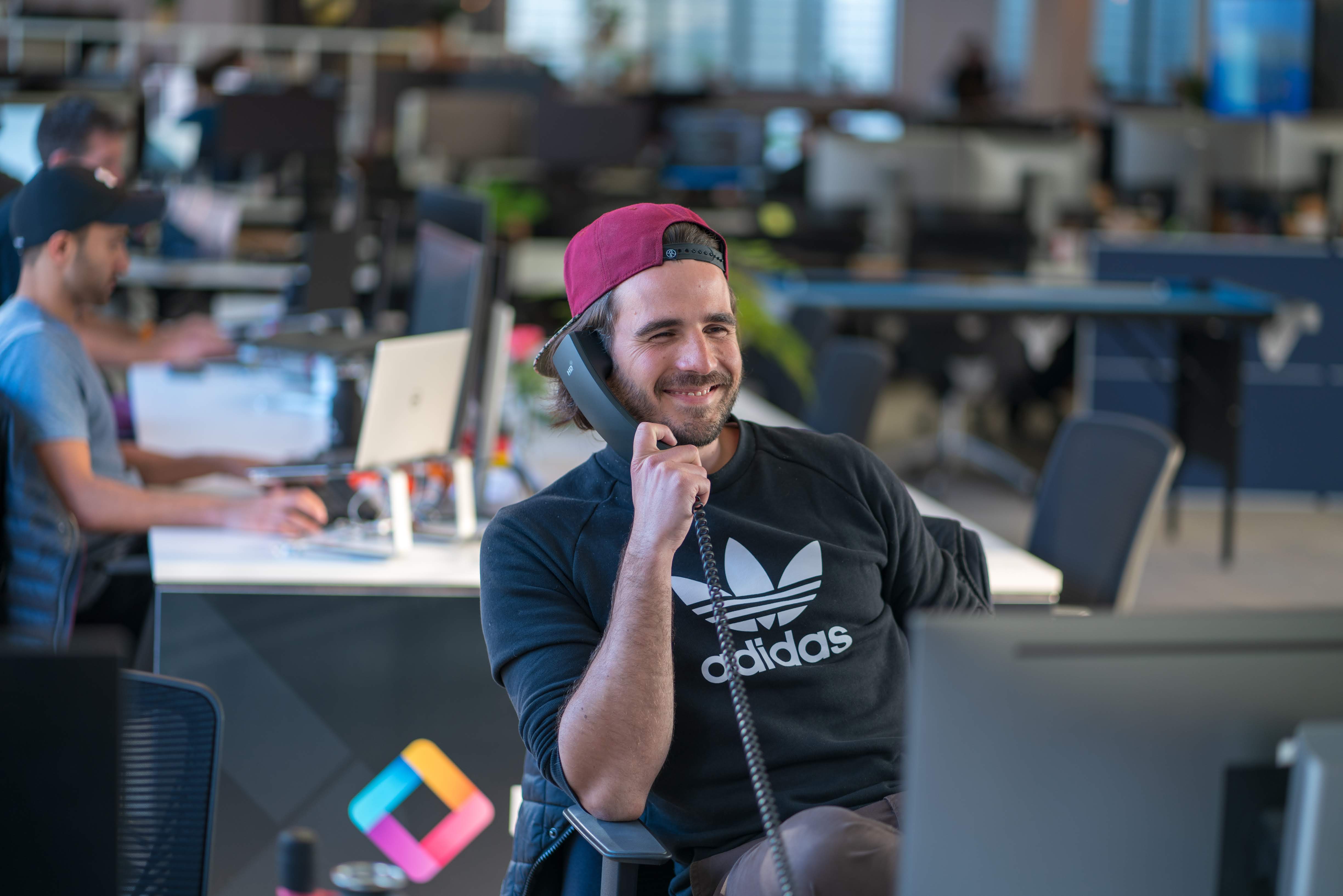 Ebbe in the office